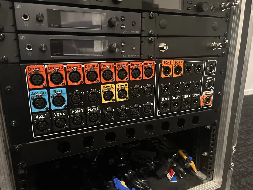 Nhãn dán cổng Xlr Label tùy chỉnh cho đầu nối Neutrik chuyên nghiệp - Image 1