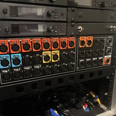 Nhãn dán cổng Xlr Label tùy chỉnh cho đầu nối Neutrik chuyên nghiệp