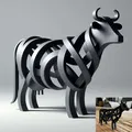 Tượng Bò Trừu Tượng (Abstract Cow Sculpture) - Thumbnail 1