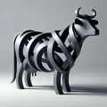Tượng Bò Trừu Tượng (Abstract Cow Sculpture) - Thumbnail 4