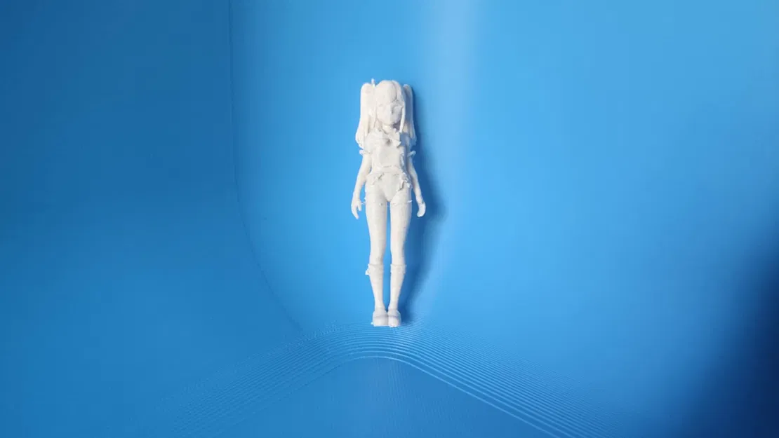 Mô hình 3D Anime School Girl dễ thương để trang trí bàn học - Image 2