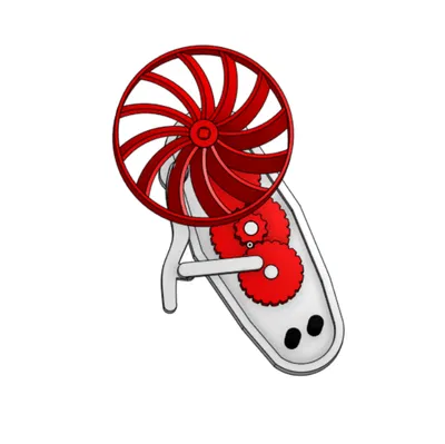 Quạt cầm tay cơ học Squeeze Fan - Dự án 3D đầy thú vị