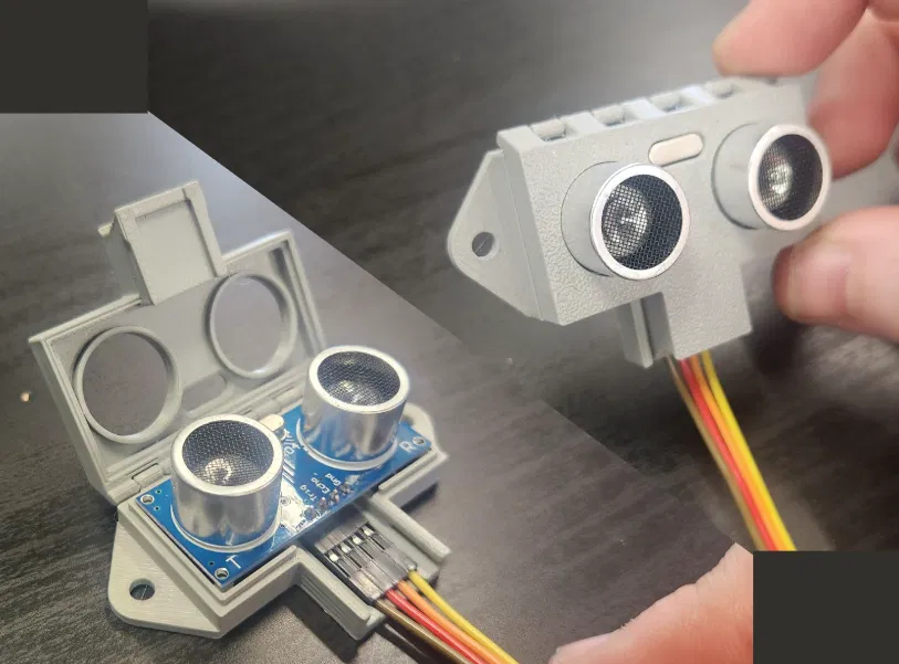 Hộp bảo vệ có bản lề cho cảm biến siêu âm HC-SR04 - Image 1