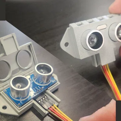 Hộp bảo vệ có bản lề cho cảm biến siêu âm HC-SR04