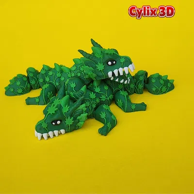 Rồng Cannabis Khớp Nối, Đồ Chơi Cắn Siêu Linh Hoạt