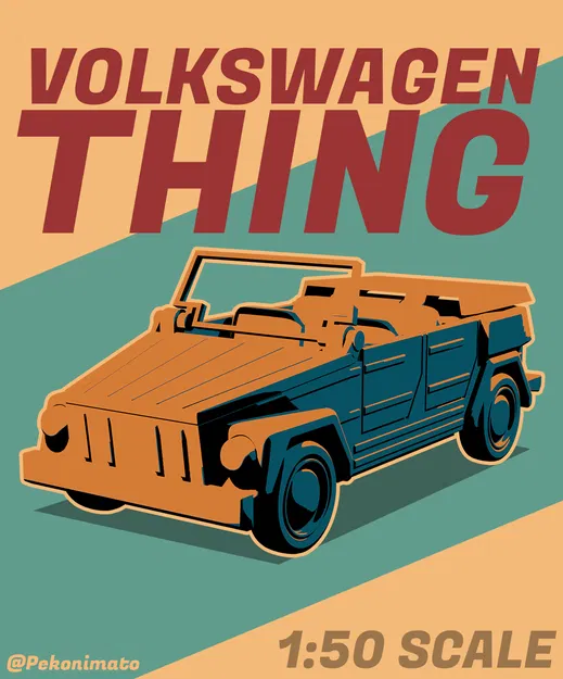 Mô hình Kitcard Volkswagen Thing - Image 2
