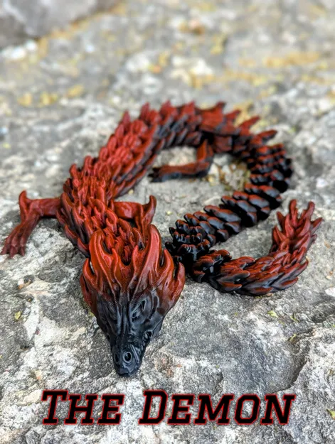 Mô hình Rồng Quỷ Cử Động - Articulated Demon Dragon - Image 3