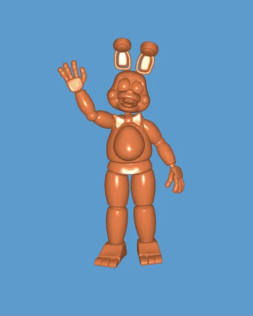 Mô hình Toy Bonnie từ FNAF 2 - File in 3D chất lượng cao - Image 1