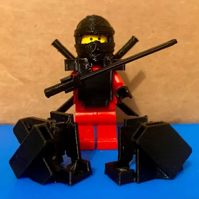 Giáp tương thích Lego có bao kiếm sau lưng