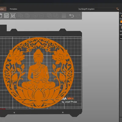 WallArt Buddha 005 - Tranh treo tường 3D hiện đại, nghệ thuật