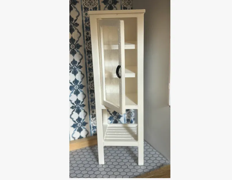 Tủ kệ nhà tắm tỉ lệ 1:12 cho nhà búp bê - Phong cách Ikea - Image 2
