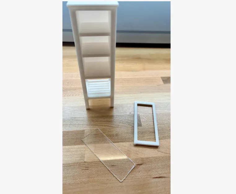 Tủ kệ nhà tắm tỉ lệ 1:12 cho nhà búp bê - Phong cách Ikea - Image 4