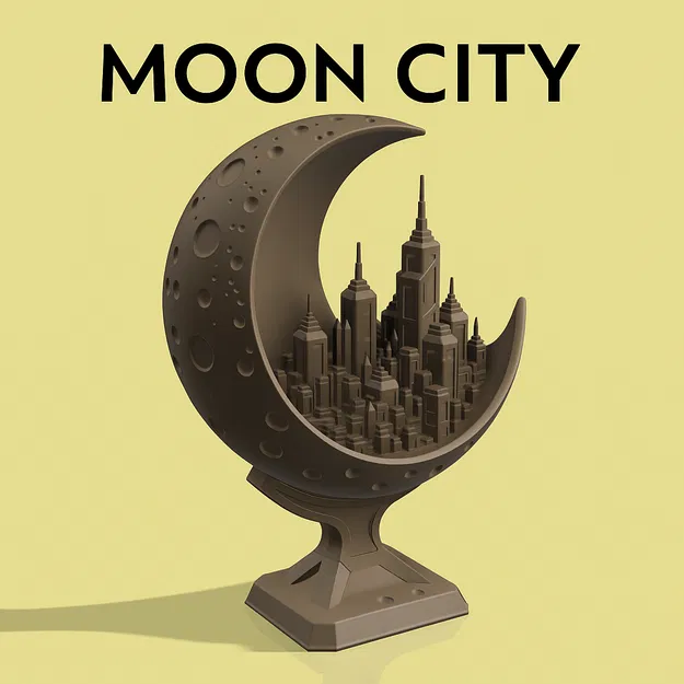 Mô hình Moon City - Thành phố tương lai trên cung trăng - Image 1
