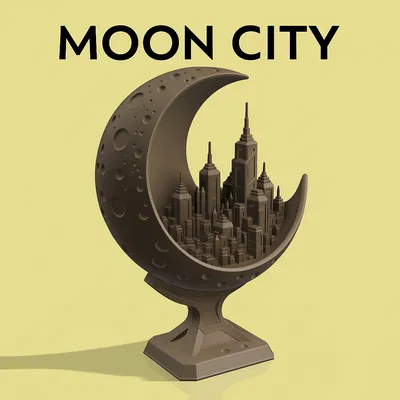 Mô hình Moon City - Thành phố tương lai trên cung trăng