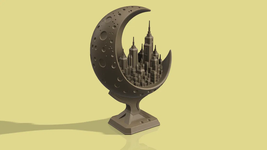 Mô hình Moon City - Thành phố tương lai trên cung trăng - Image 2