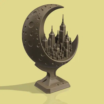 Mô hình Moon City - Thành phố tương lai trên cung trăng