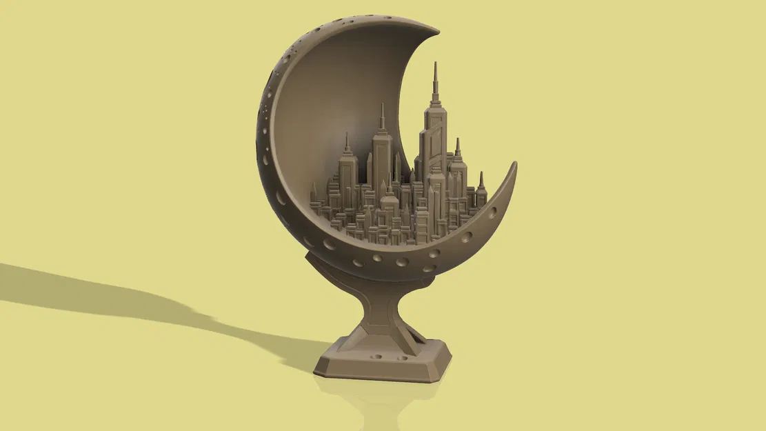 Mô hình Moon City - Thành phố tương lai trên cung trăng - Image 3