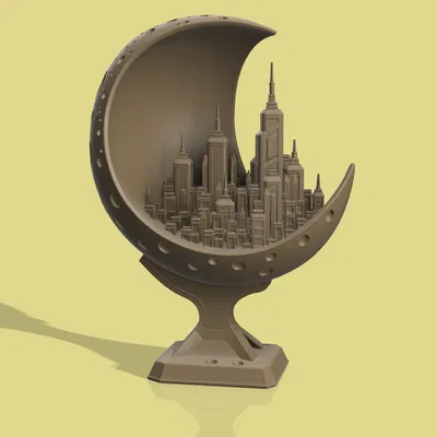 Mô hình Moon City - Thành phố tương lai trên cung trăng