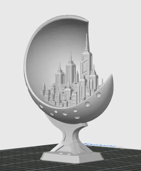 Mô hình Moon City - Thành phố tương lai trên cung trăng - Image 7