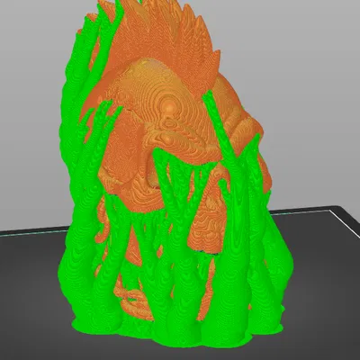 Mô hình đầu lâu phong cách Punk cá tính cho máy in 3D