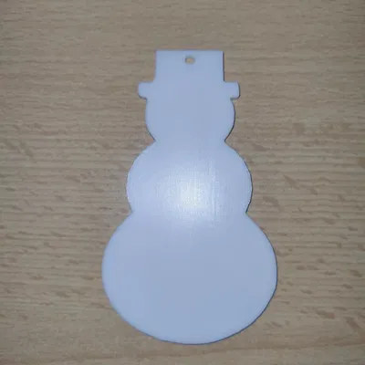 Mô hình người tuyết trang trí Giáng sinh in 3D cực dễ