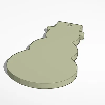 Mô hình người tuyết trang trí Giáng sinh in 3D cực dễ