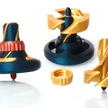 Con quay fidget toy có cơ chế xuyên qua (Passthrough spinning top) - Thumbnail 1