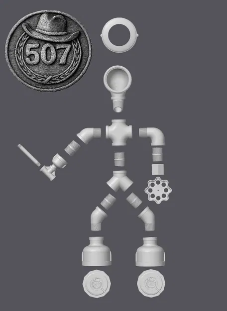 PipeKnight - Đèn ngủ robot ống nước in 3D độc đáo - Image 7