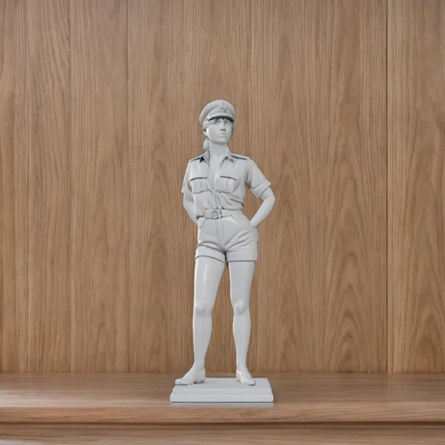 Mô hình nữ cảnh sát 12cm trang trí bàn làm việc cực đẹp - Image 1