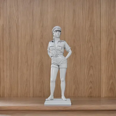 Mô hình nữ cảnh sát 12cm trang trí bàn làm việc cực đẹp