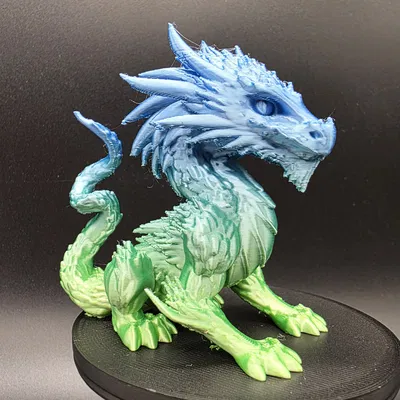 Mô hình rồng Fantasy Bearded Dragon với đuôi xoắn độc đáo