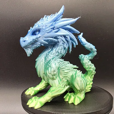 Mô hình rồng Fantasy Bearded Dragon với đuôi xoắn độc đáo