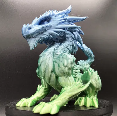 Mô hình rồng Fantasy Bearded Dragon với đuôi xoắn độc đáo