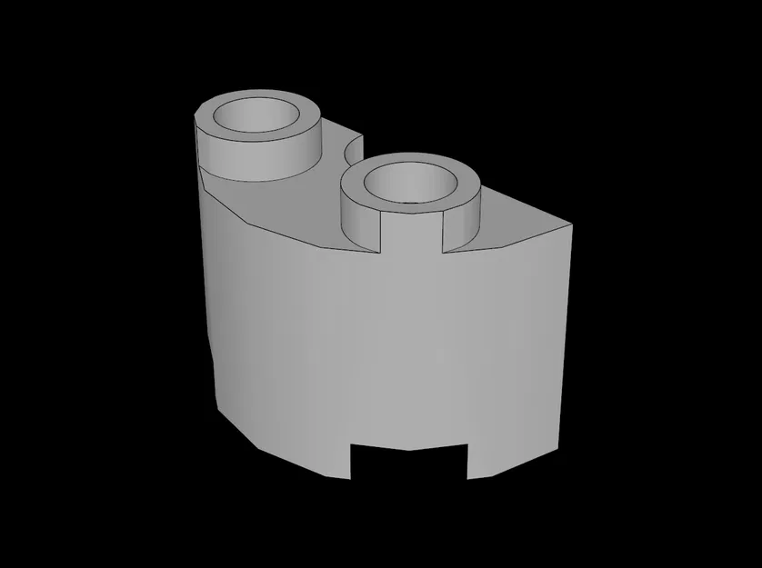 Khối gạch mô hình trụ bán nguyệt tương thích Lego - Image 1