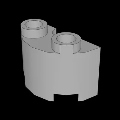 Khối gạch mô hình trụ bán nguyệt tương thích Lego