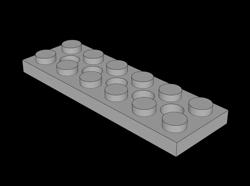 Tấm lắp ghép Technic 2x6 có lỗ - Phụ kiện in 3D tương thích Lego - Image 1