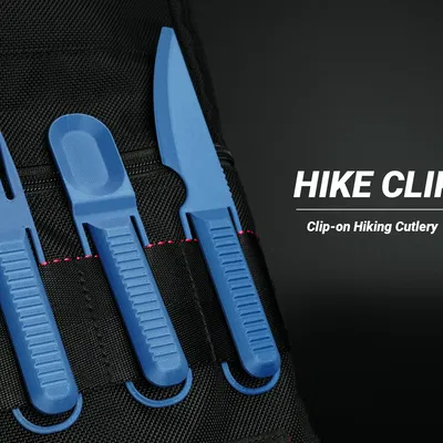 Bộ dụng cụ ăn uống dã ngoại dạng kẹp (Clip-on Hiking Utensil set)