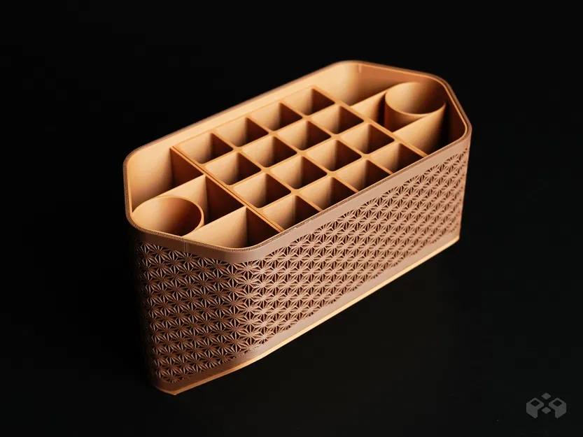 Ống cắm bút Asanoha - Kệ đựng đồ để bàn - Image 2