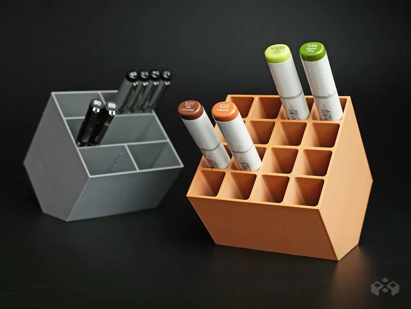 Ống cắm bút Asanoha - Kệ đựng đồ để bàn - Image 4