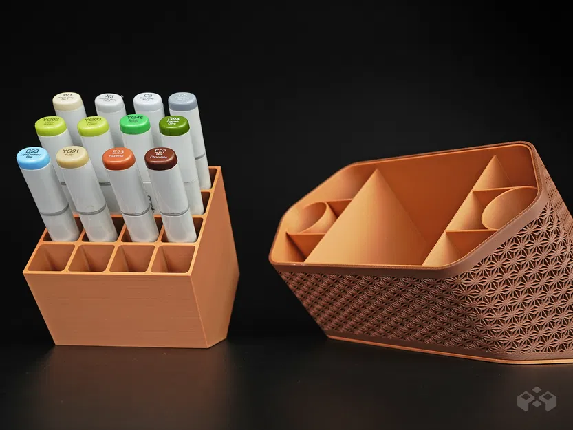 Ống cắm bút Asanoha - Kệ đựng đồ để bàn - Image 9