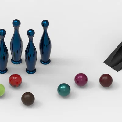 Bộ trò chơi Mini Desktop Bowling in 3D
