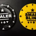 Bộ Poker Tokens/Buttons (Dealer, Small Blind, Big Blind) - Thumbnail 2