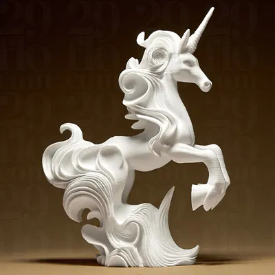Tượng Kỳ Lân Thanh Lịch (Unicorn Elegant Sculpture)
