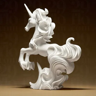 Tượng Kỳ Lân Thanh Lịch (Unicorn Elegant Sculpture)