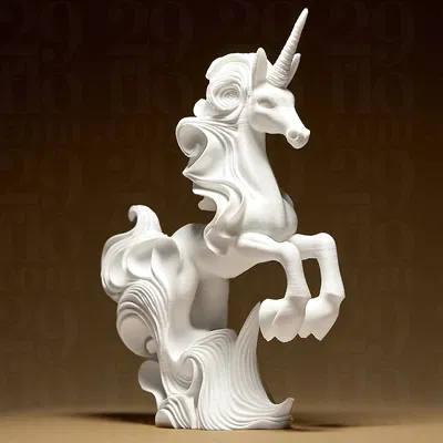 Tượng Kỳ Lân Thanh Lịch (Unicorn Elegant Sculpture)