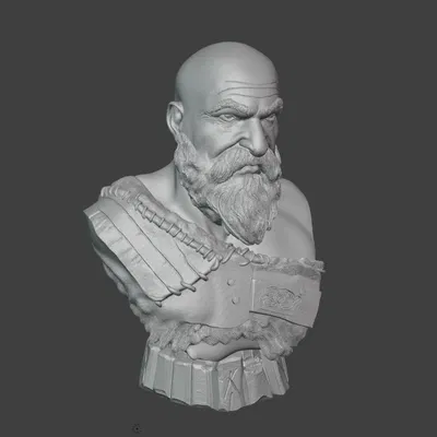 Tượng bán thân Kratos - God of War