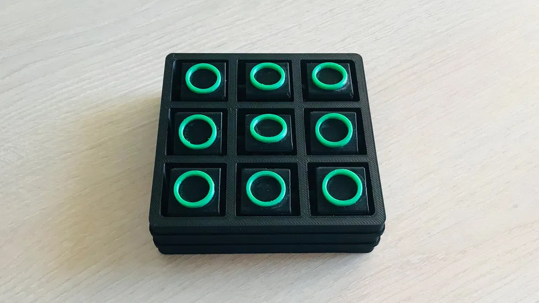 Bộ trò chơi Tic Tac Toe XOXO Puzzle Game Box - Image 5