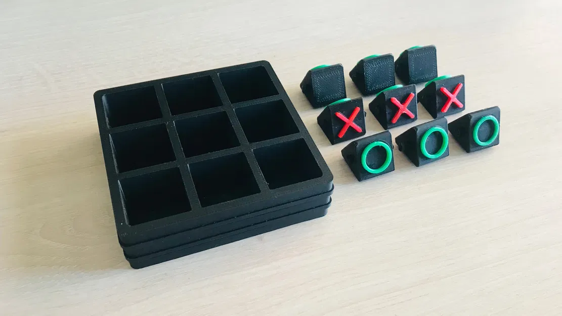 Bộ trò chơi Tic Tac Toe XOXO Puzzle Game Box - Image 8