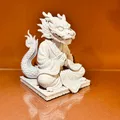 Mô hình rồng thiền định (Meditating Dragon) in 3D trang trí đẹp mắt - Thumbnail 3