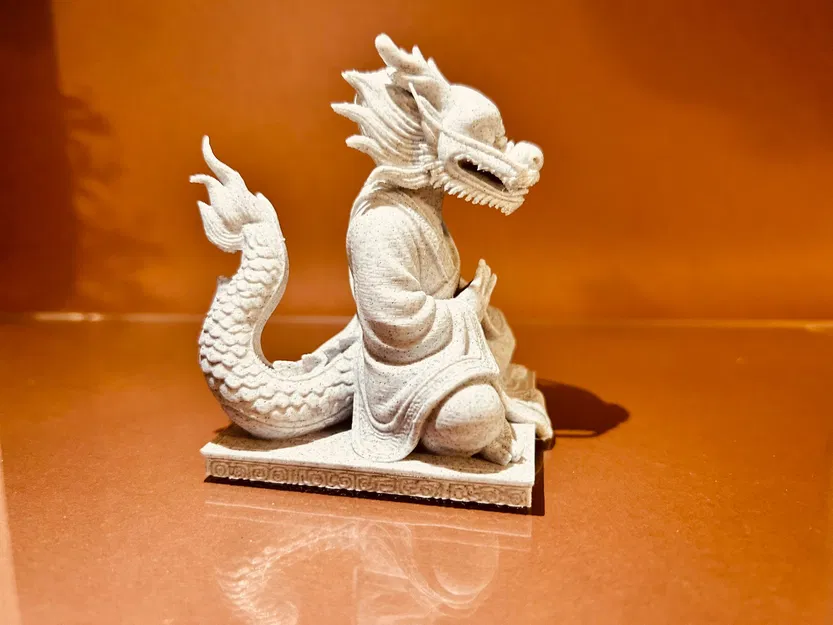Mô hình rồng thiền định (Meditating Dragon) in 3D trang trí đẹp mắt - Image 4